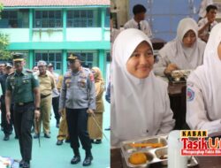 Bersama Forkopimda, Dandim 0612/TSM Tinjau Program Makan Sehat Bergizi Gratis di SMPN 2 Tasikmalaya