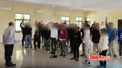 Setelah Diamankan di Mapolres Banjar, Puluhan Remaja Gerombolan Motor Dilakukan Pembinaan